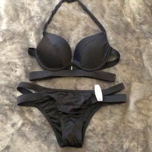 Victoria’s Secret black swim suit. Padded top.